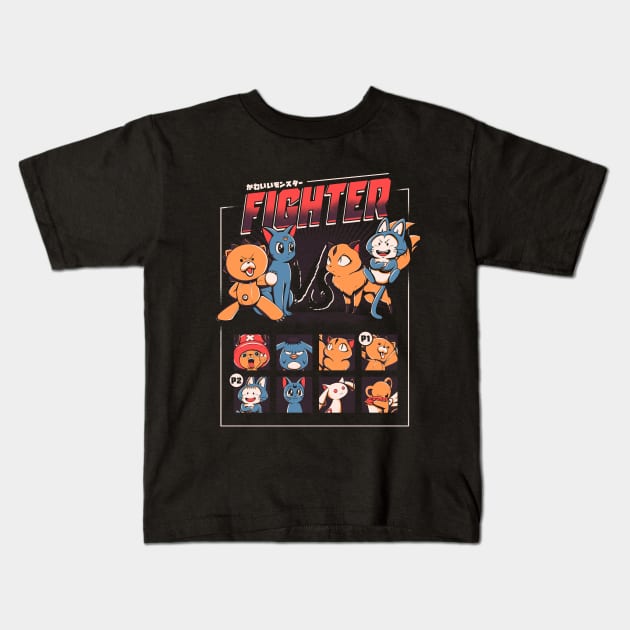 Anime fight Kids T-Shirt by Ilustrata